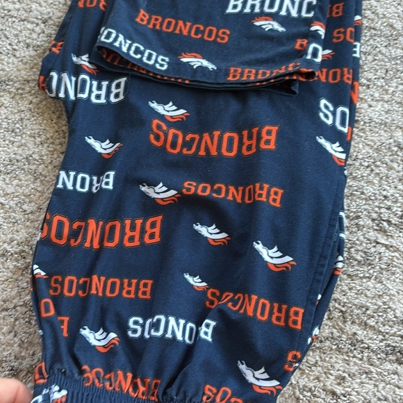 DENVER Broncos FOOTBALL Bottoms Navy and Orange NFL TEAM APPAREL 
elastic band - Picture 6 of 8
